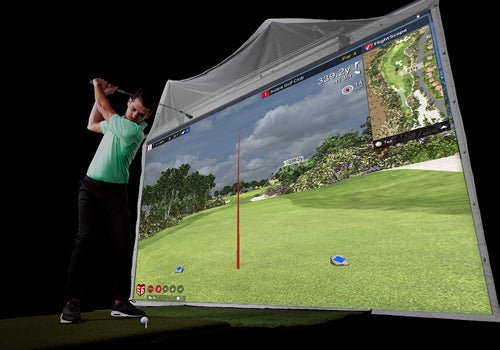 HomeCourse Pro Retractable Golf Simulator Screen